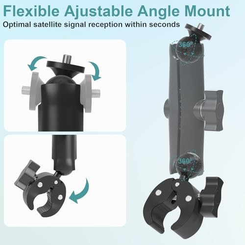 Starlink Mini Mount for 2025 Version,360° Adjustable Super Clamp Mount