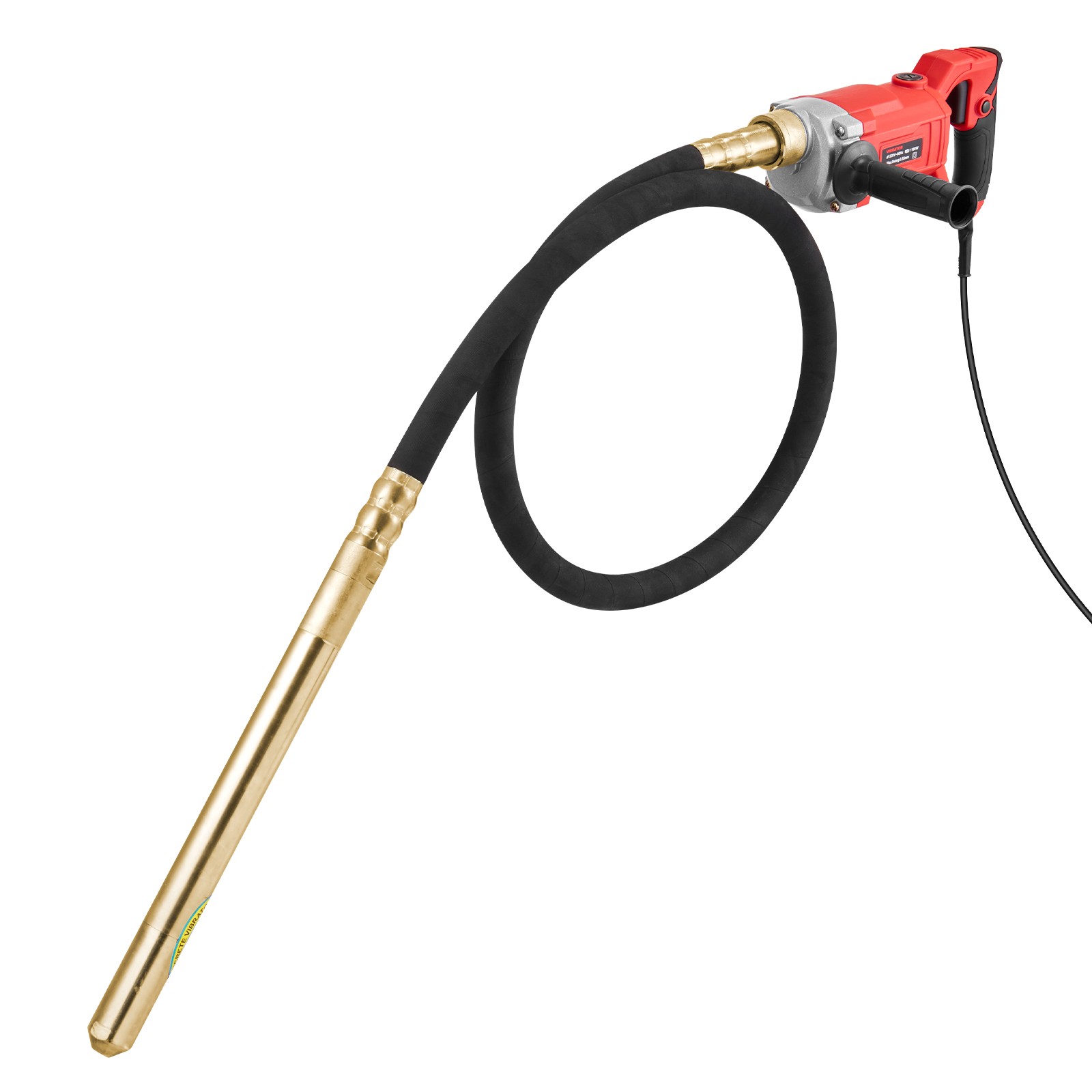VEVOR Handheld Electric Concrete Vibrator 800W 6.6 feet Shaft Air Bubble Remover