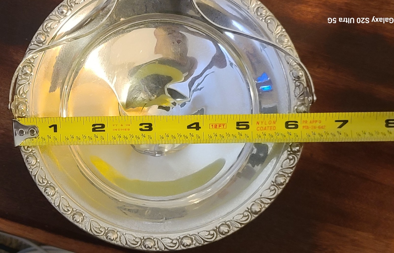 👑NICE👑 Sterling Silver Handled Candy Dish 💥145 Grams💥(weighted)