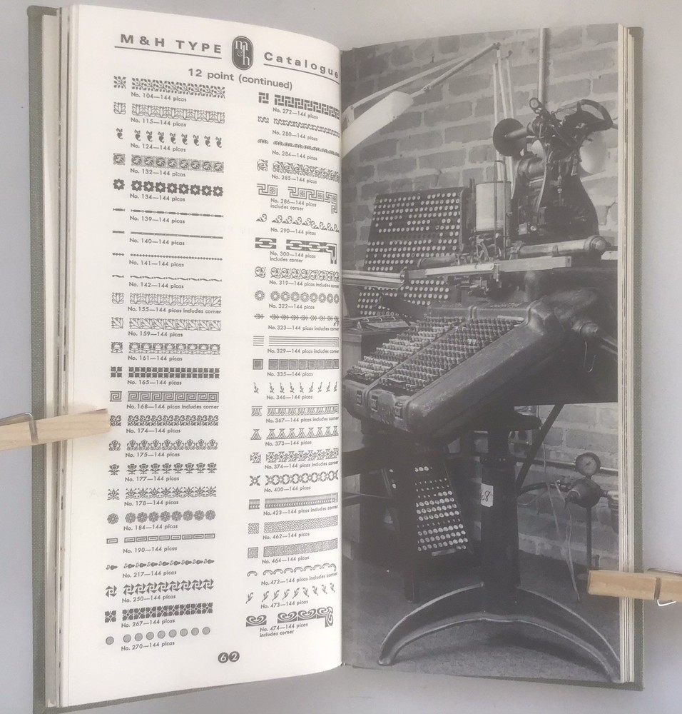 M & H Letterpress Type specimen Book