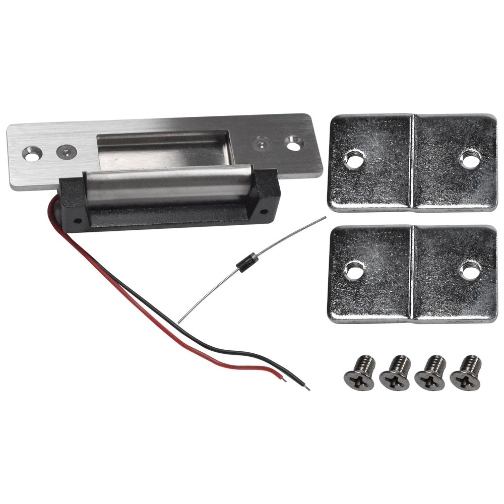 For 12VDC Fail-Secure/Fail-Safe Adjustable Electric Door Strike Lock - Black