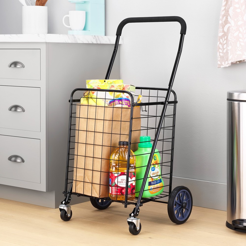 Mainstays Rolling Multipurpose Cart, Metal, Black