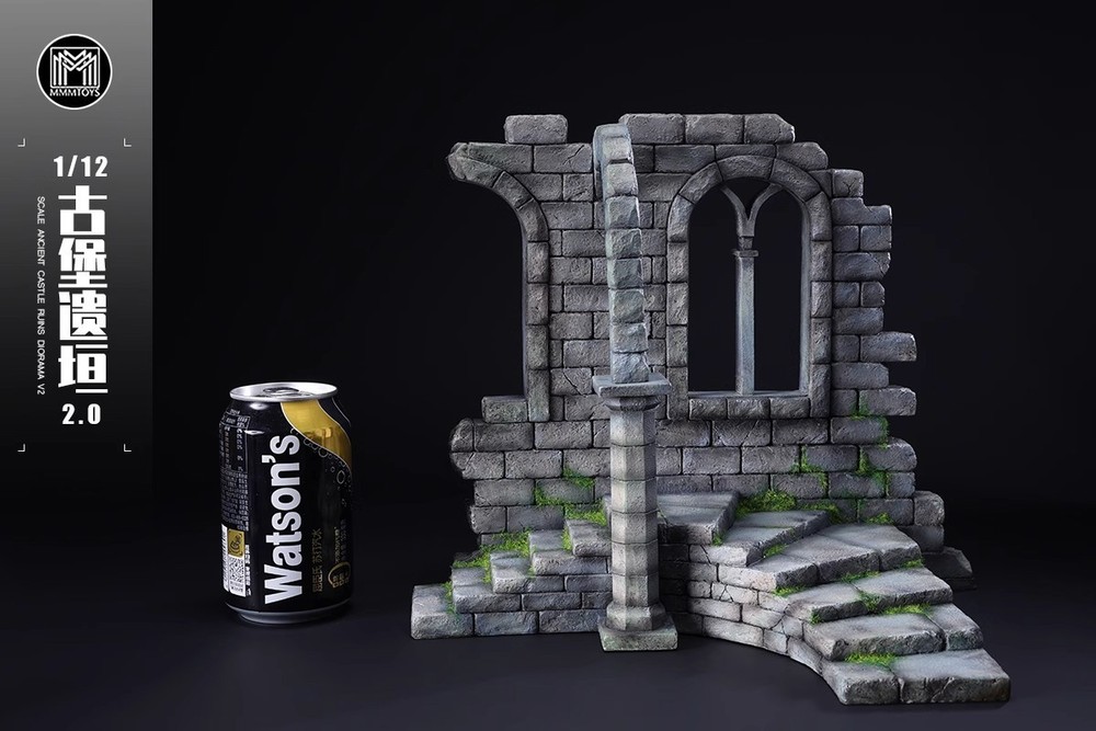 MMMToys 1:12 Scale Ancient Castle Ruins Diorama Model Set V2
