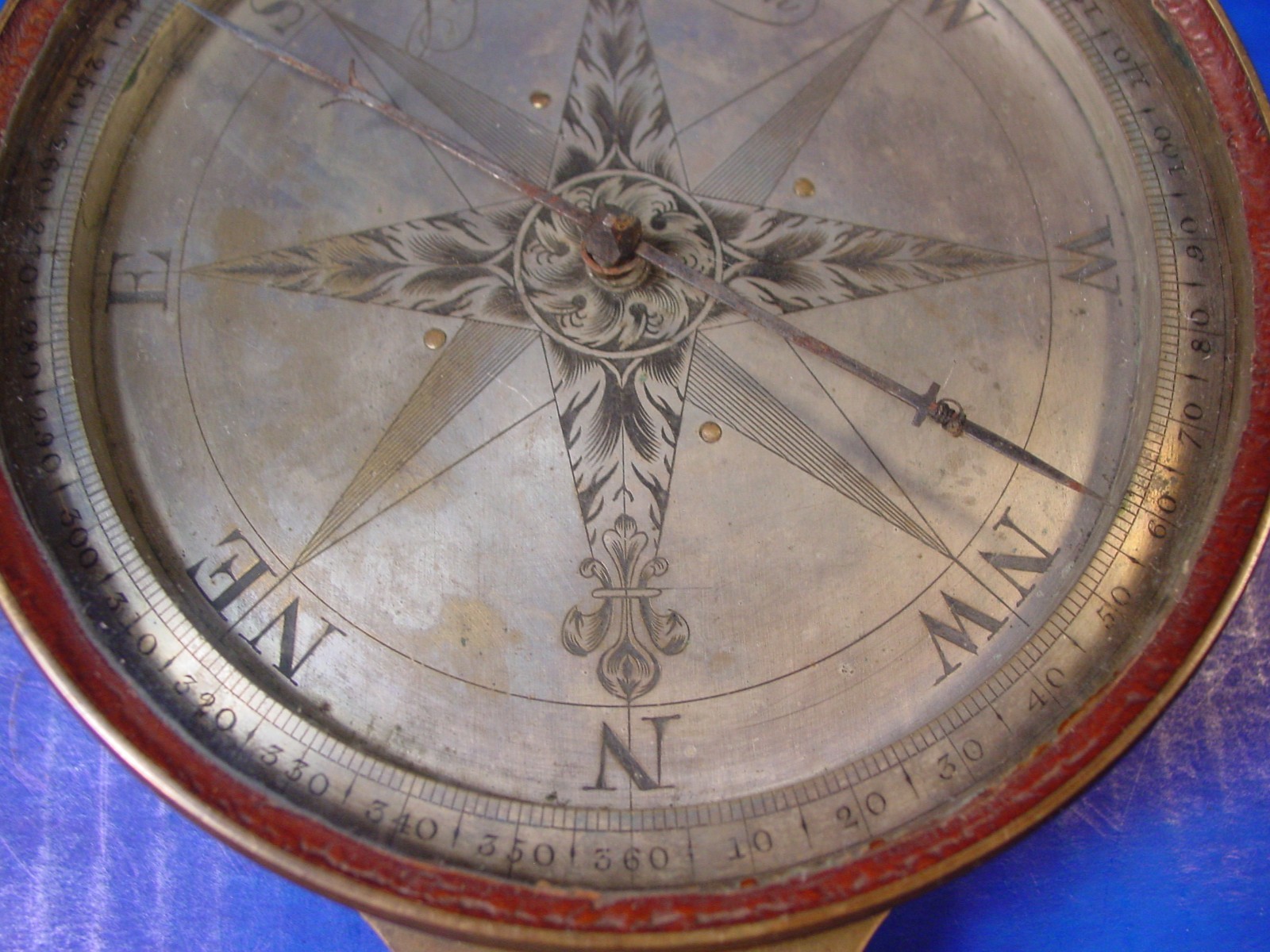 1740 John Gilbert Plain Compass + Original Box - Rare 18th Century Compass