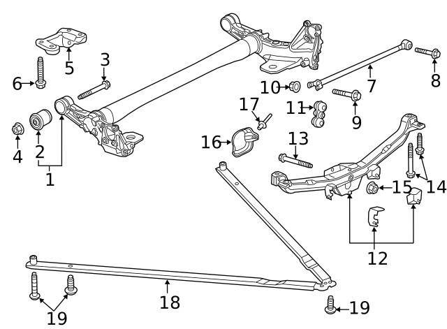 Genuine GM Support Bar 13372861