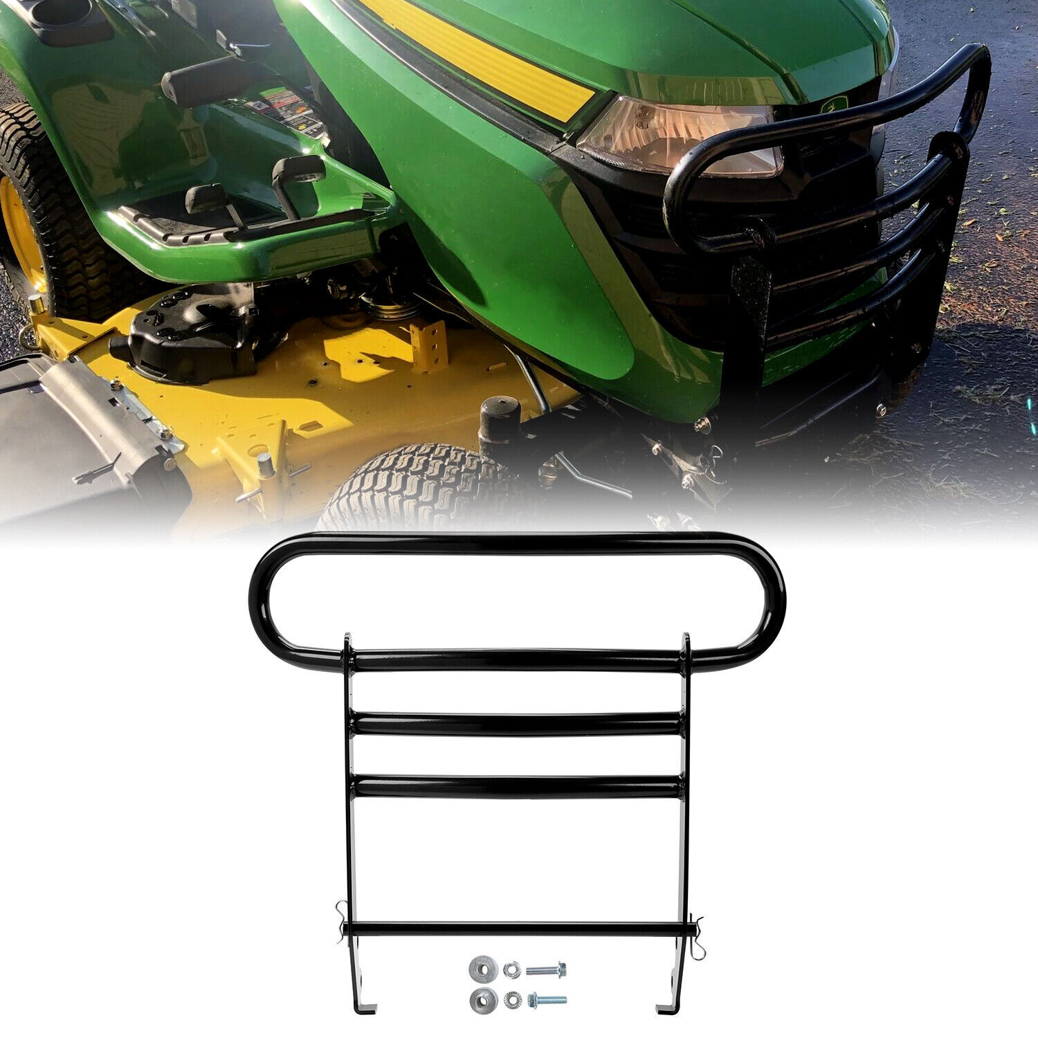 1x Powder coated Bumper Brush Guard For John Deere X300 X570 X580 X584 X590