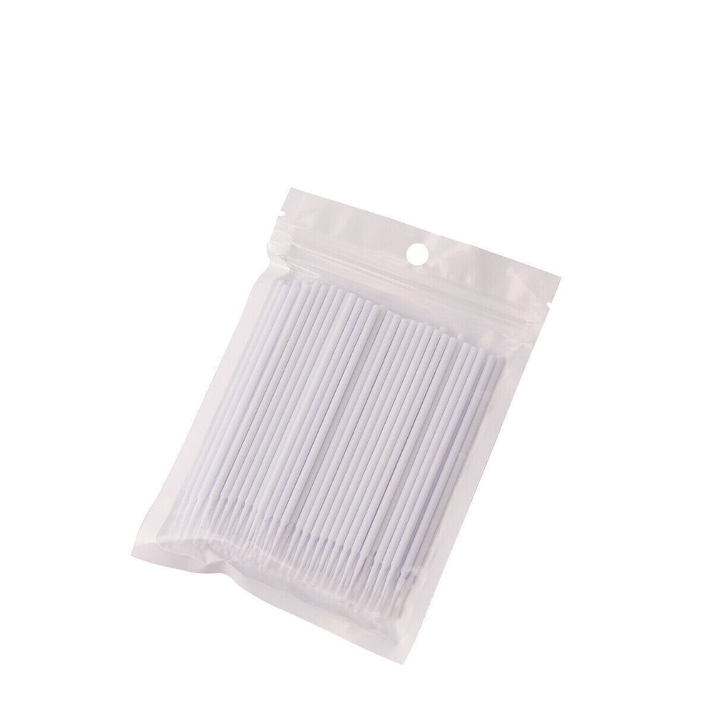 100 Pcs Dental Eye Micro Brush Tips Disposable Applicators Fine Regular Medium