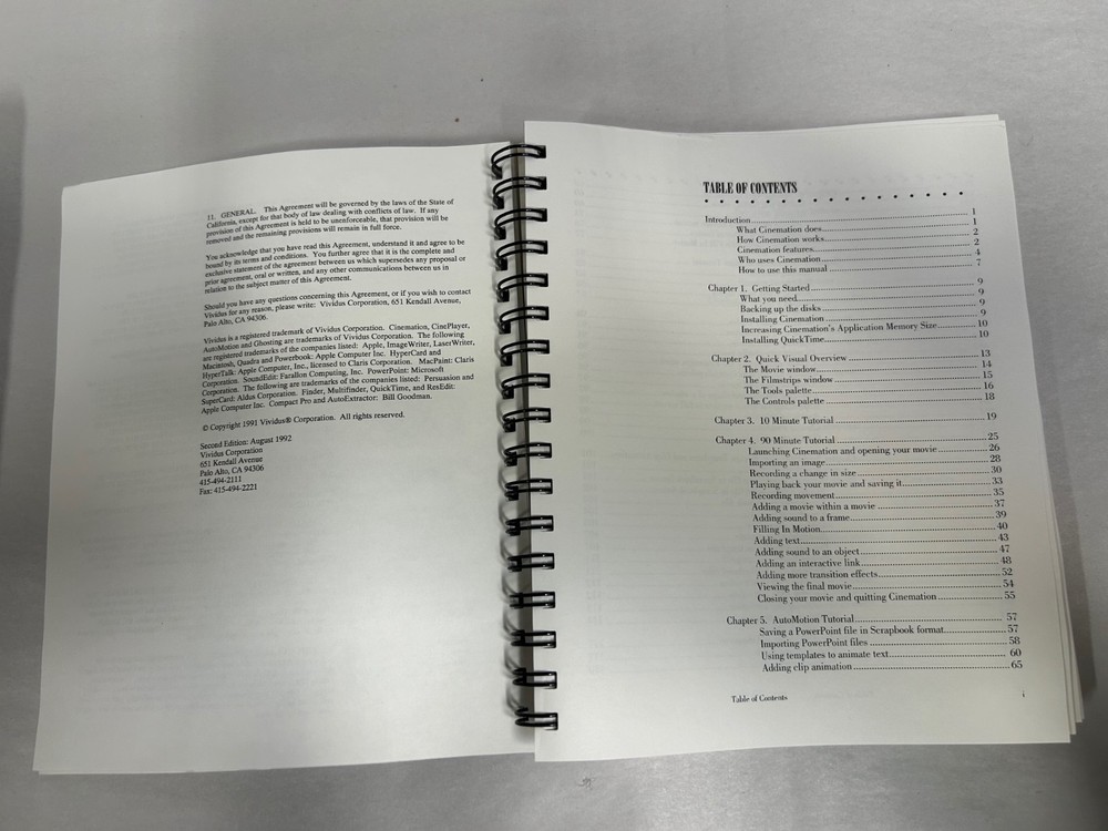 Vtg Cinemation Interactive Animation for Presentation by Vividus Software (A10)