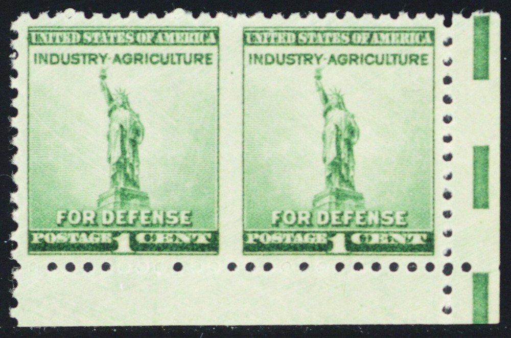 899b, Mint 1¢ VF NH - Imperforate Between Error - Stuart Katz