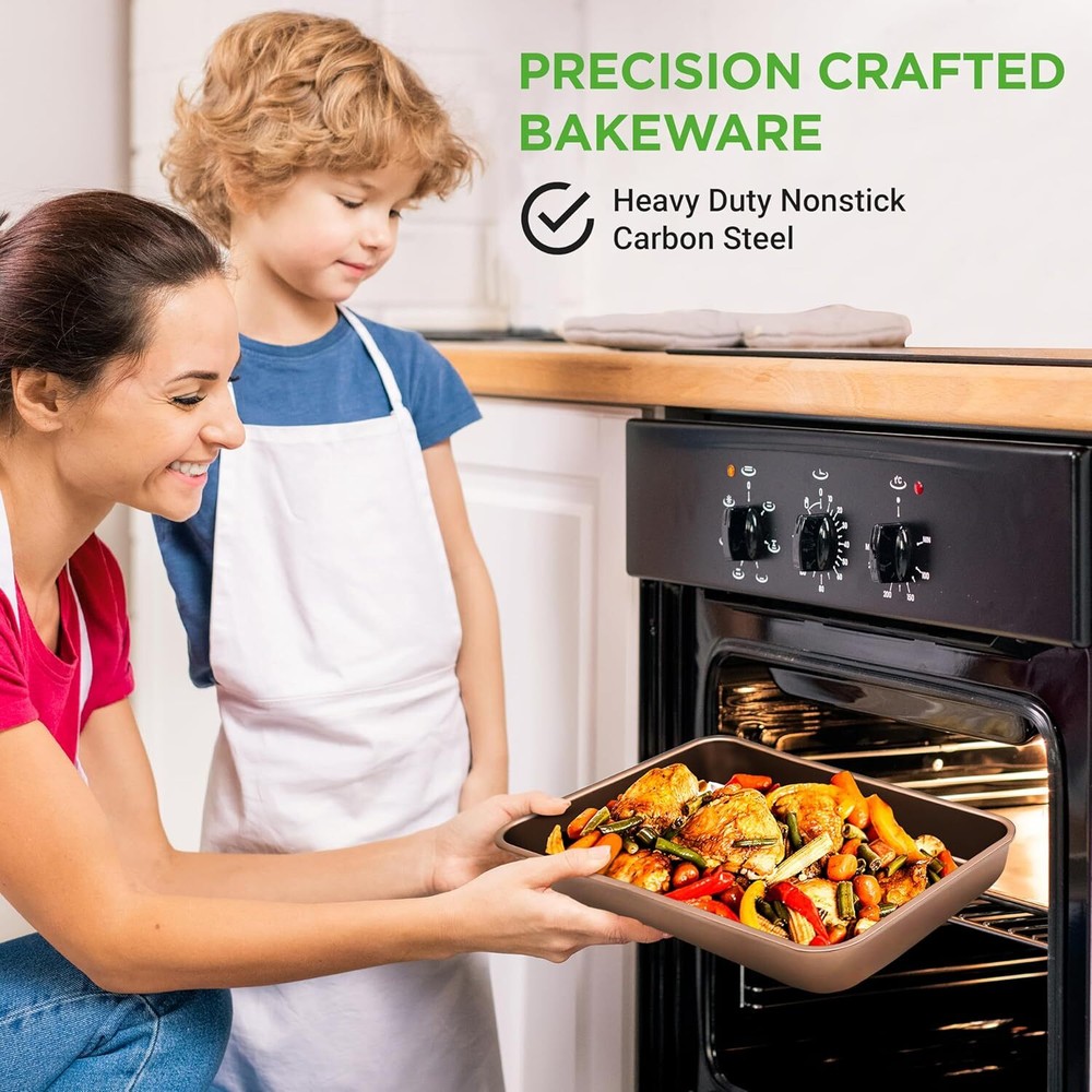 NutriChef NCBK6TR7 6-Piece Nonstick Bakeware Set (Open Box)