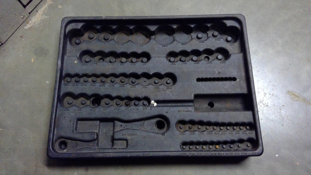 Plastic Ratchet Socket Set Organizer Metric/Standard Socket Holder