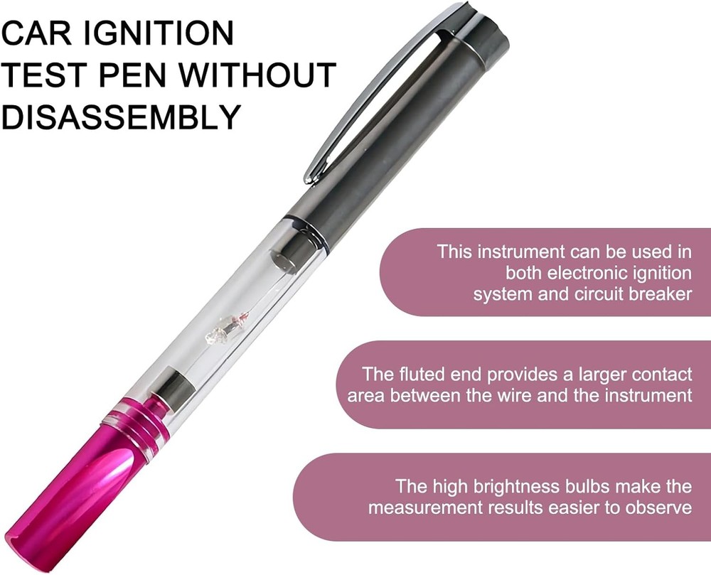 Pack-1 Ignition Test Pen, 4.84" Long Engine Indicator Spark Plug Coil Diagnostic