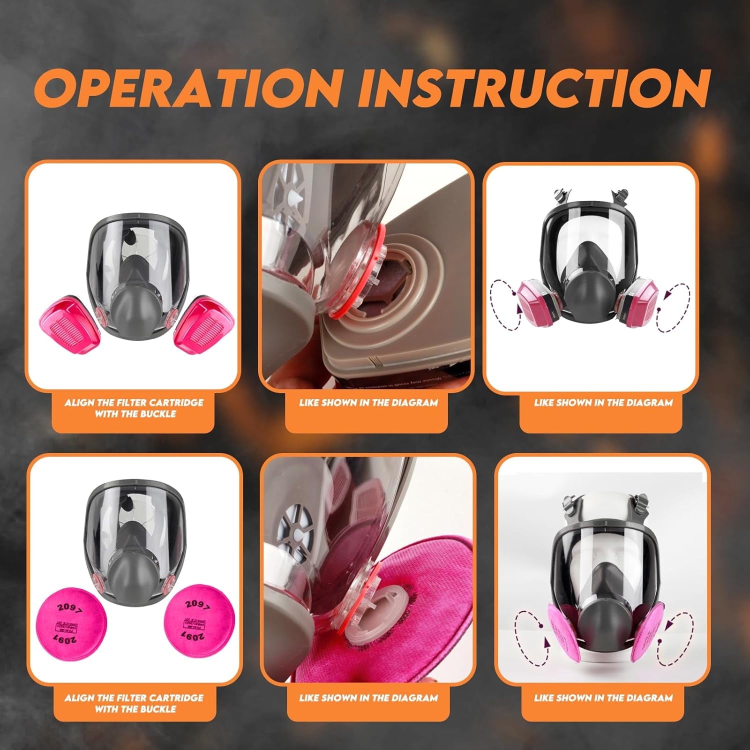 Gas Masks Survival Nuclear and Chemical, Gas Mask 60926 Activated Carbon Filter