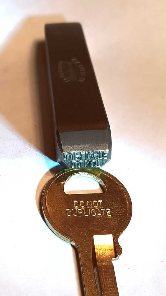 EverStamp #106 Locksmith Tool DO NOT DUPLICATE 2 line Key Stamp Tool Henry Evers