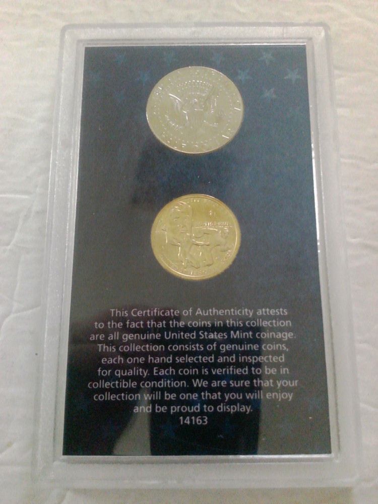 2018 Lost Coins Never Released for Circulation Dollar & Half Dollar Case & COA