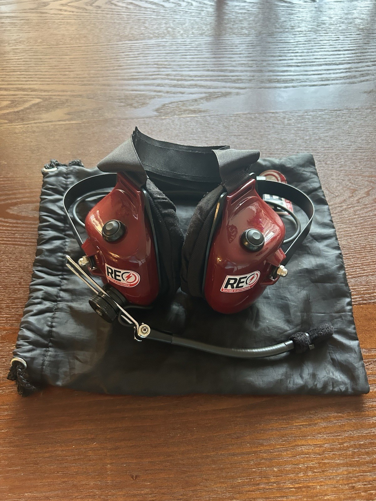 Racing Electronics Headset - 2 Talk, 1 Scanner Port Behind The Head Platinum