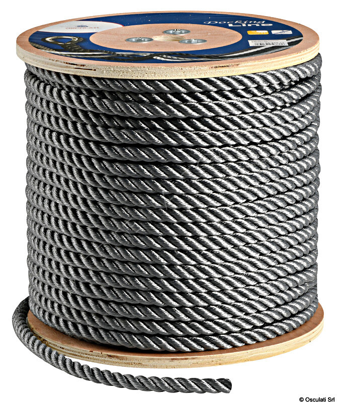 Osculati 3-strand line grey 12 mm