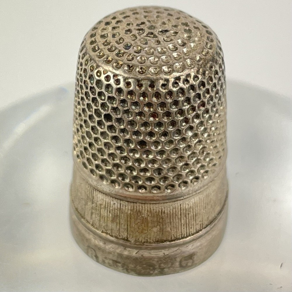 Antique Solid Silver Thimble Size 8 Probably Charles Horner C1910 2cm 4.1g