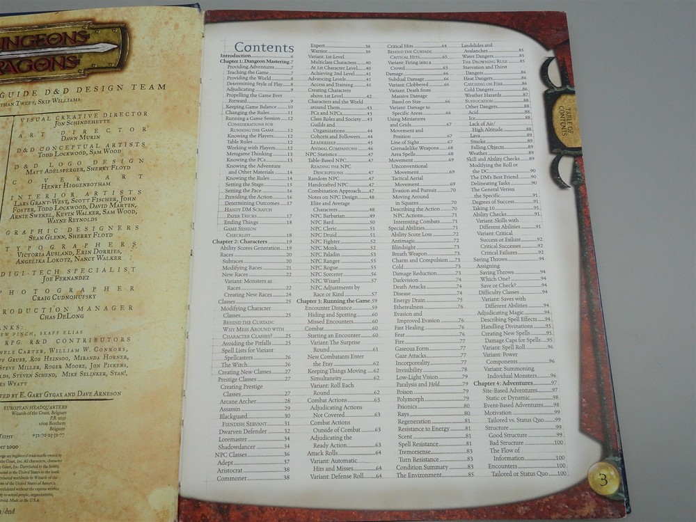 Dungeons & Dragons, D&D: Dungeon Master's Guide 3rd Edition