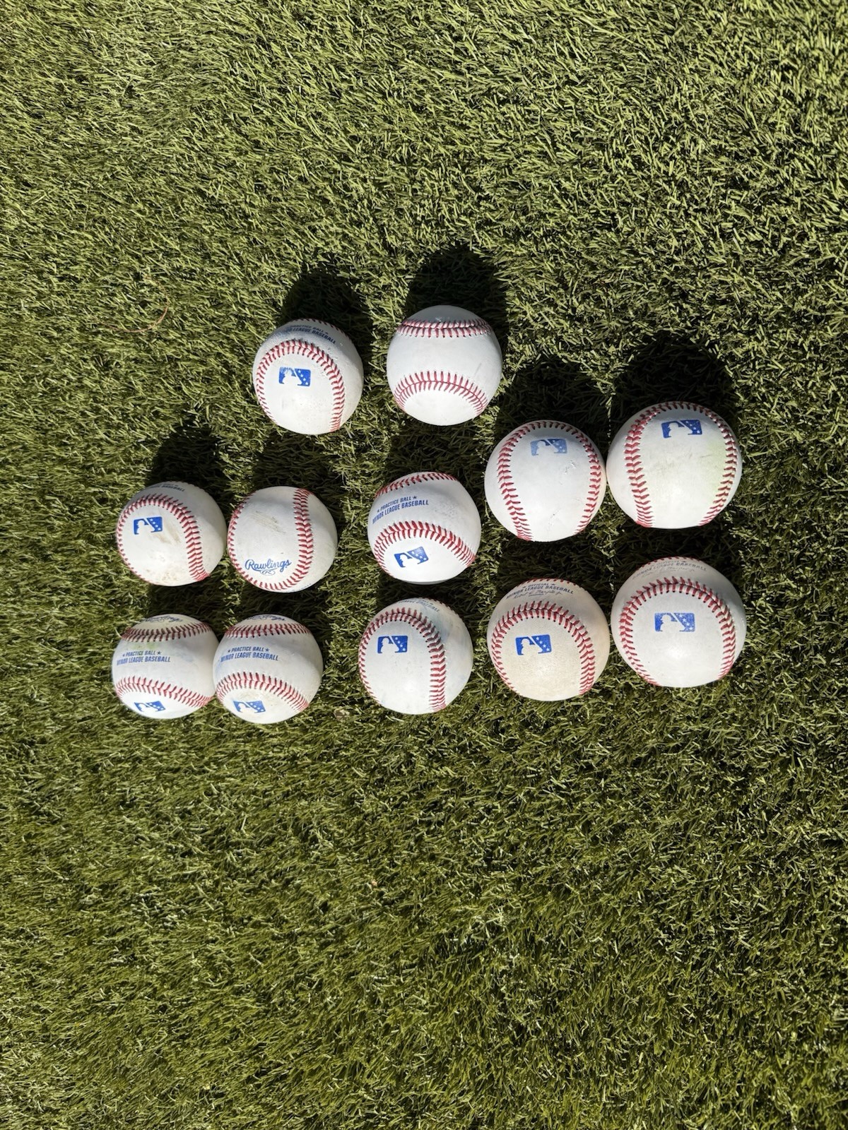 12 Official Minor League Baseballs