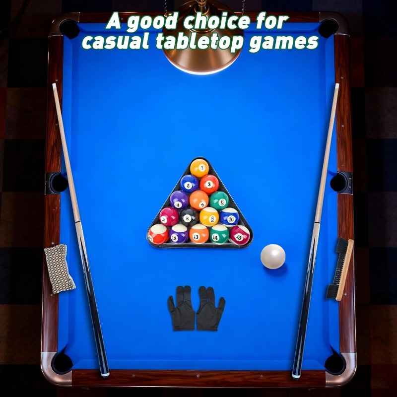 Pool Balls Set Pool Table Accessories Kit Complete Billiard Game Kit