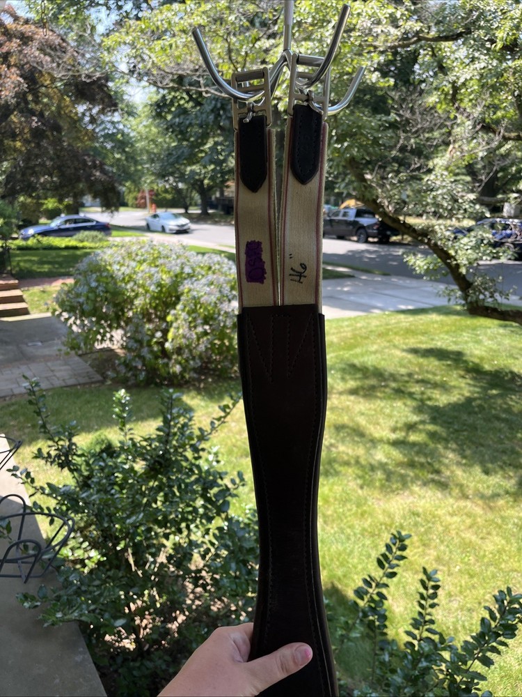 Horse 46” Brown Leather Girth