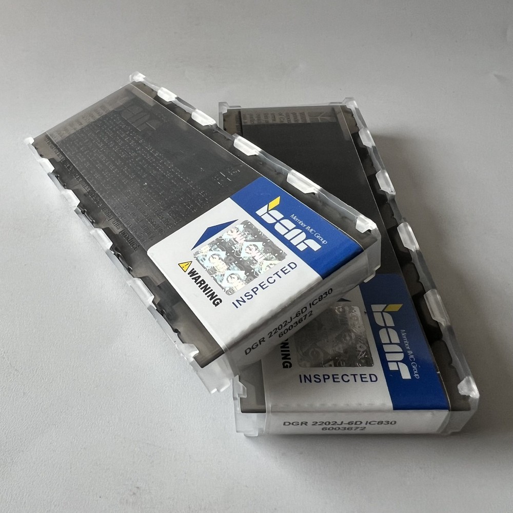 ISCAR / DGR2202J-6D IC830 / Industrial indexable carbide inserts 10 Pcs