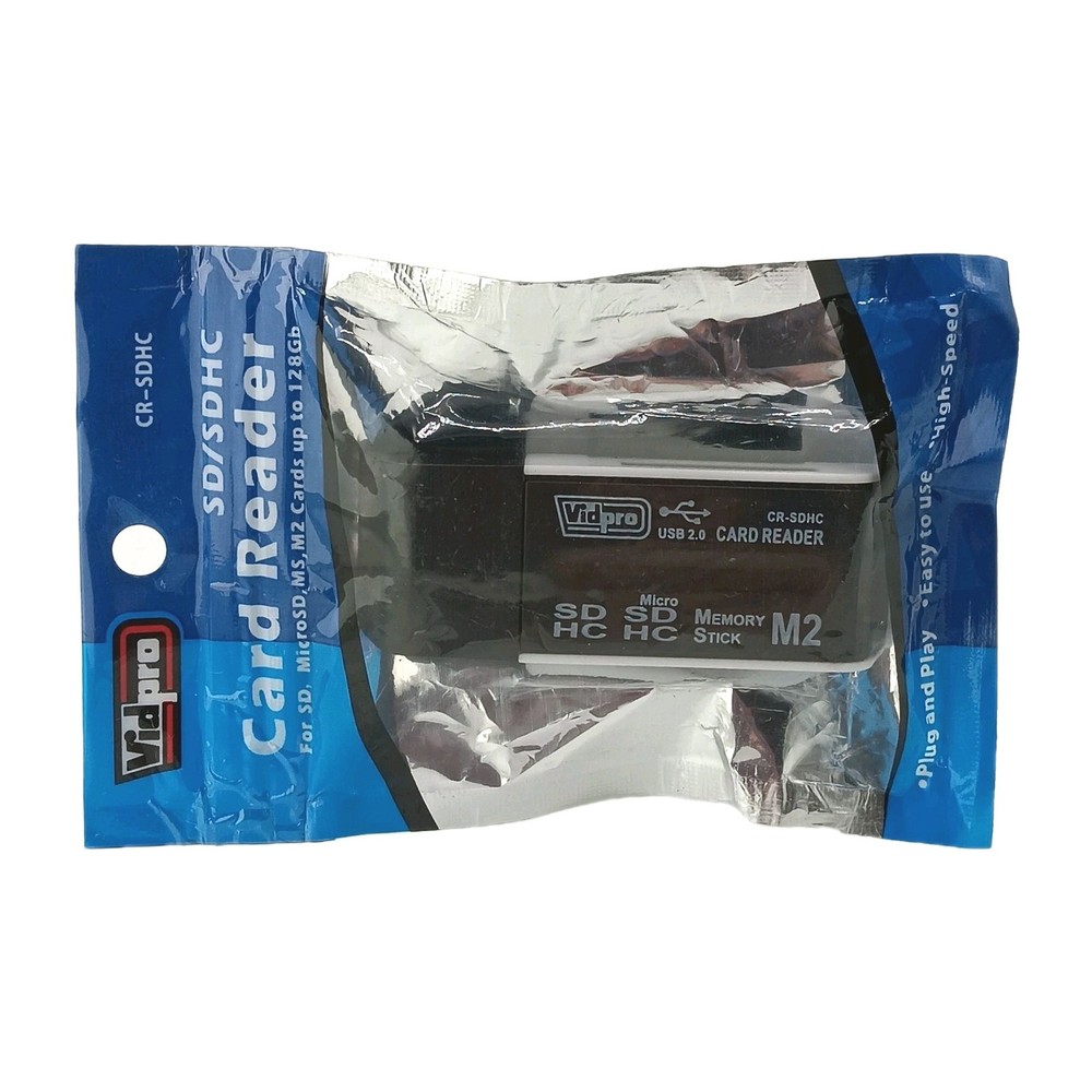 Vidpro SD/SDHC High Speed Card Reader For SD & MicroSD Cards CR-SDHC