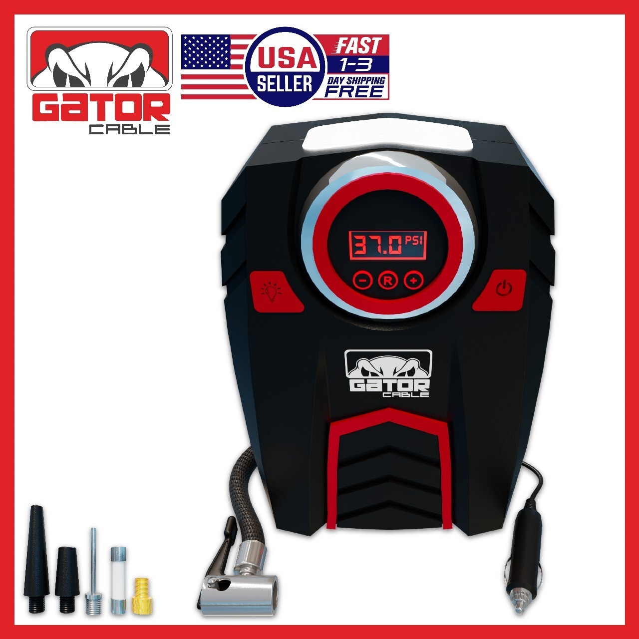 Car Tire Air Pump Inflator Compressor Digital Electric Auto Portable 150PSI 12V