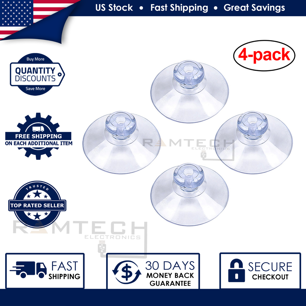 4-Pack Car Windshield Suction Cups Valentine One V1 Gen2 Radar Detector Mount