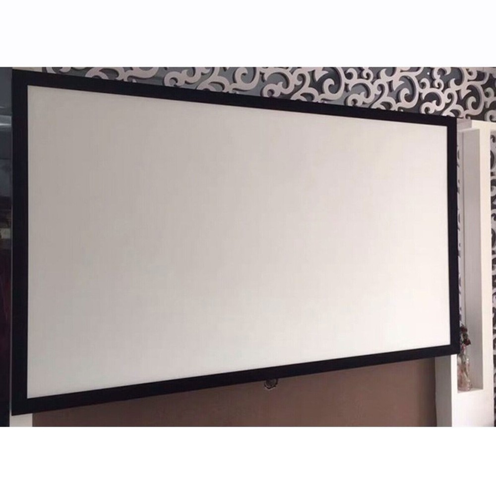 135" Projector Screen Projection Screen Wall-mounted HD 16:9 Projector Screen