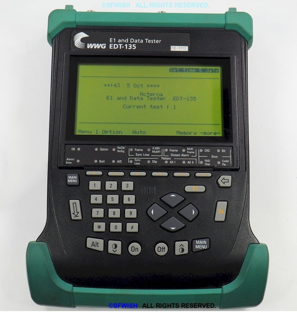 WWG/Acterna/JDSU EDT-135 E1 & Data Tester, NO ACCESSORIES! *OPEN BOX!*