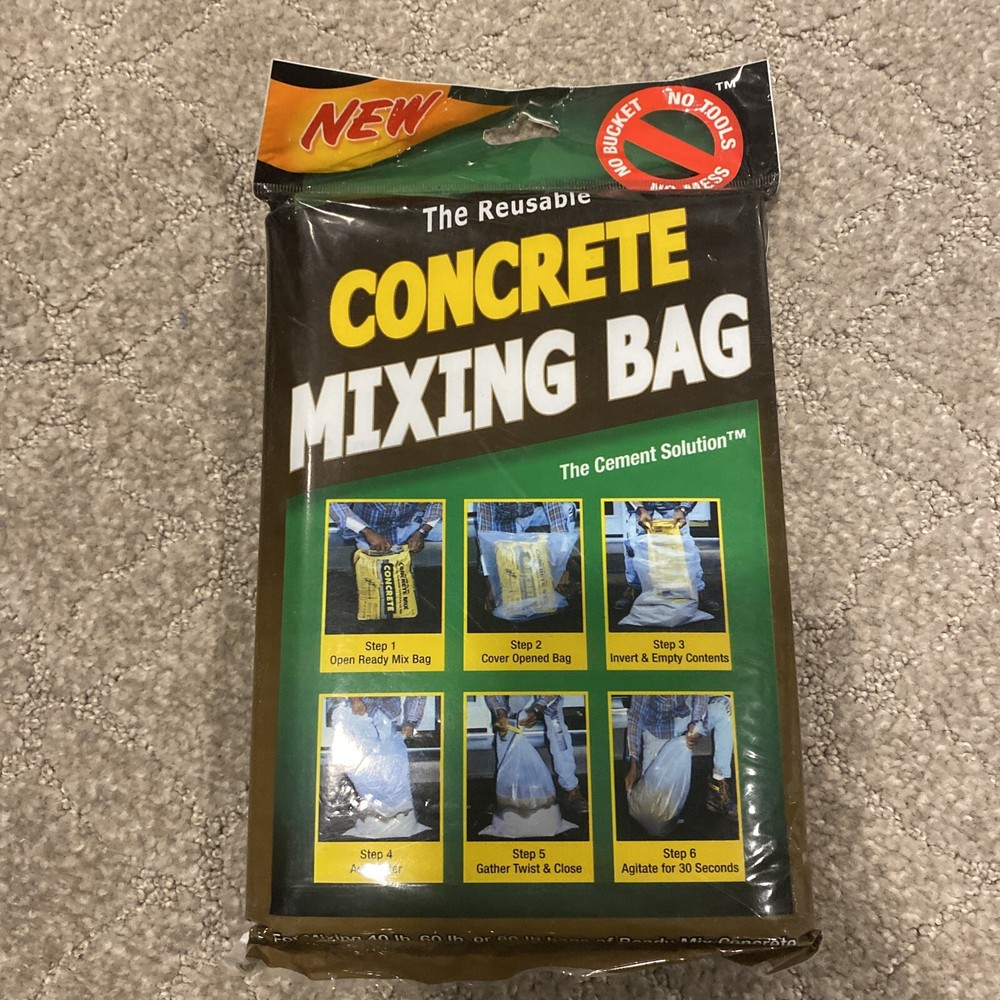 REUSABLE CONCRETE MIXING BAG - 40 - 60 or 80 LB.