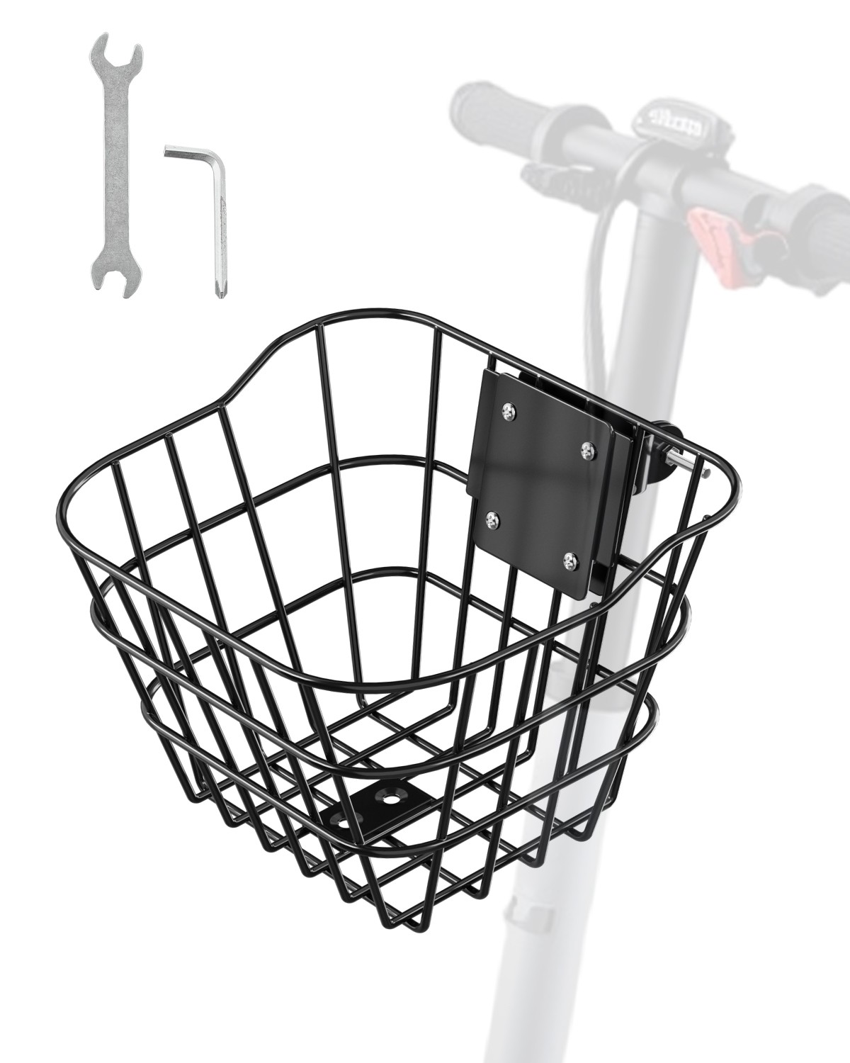 VEVOR Front Bike Basket Electric Scooter Basket with Fixed Bracket Kids/Adult