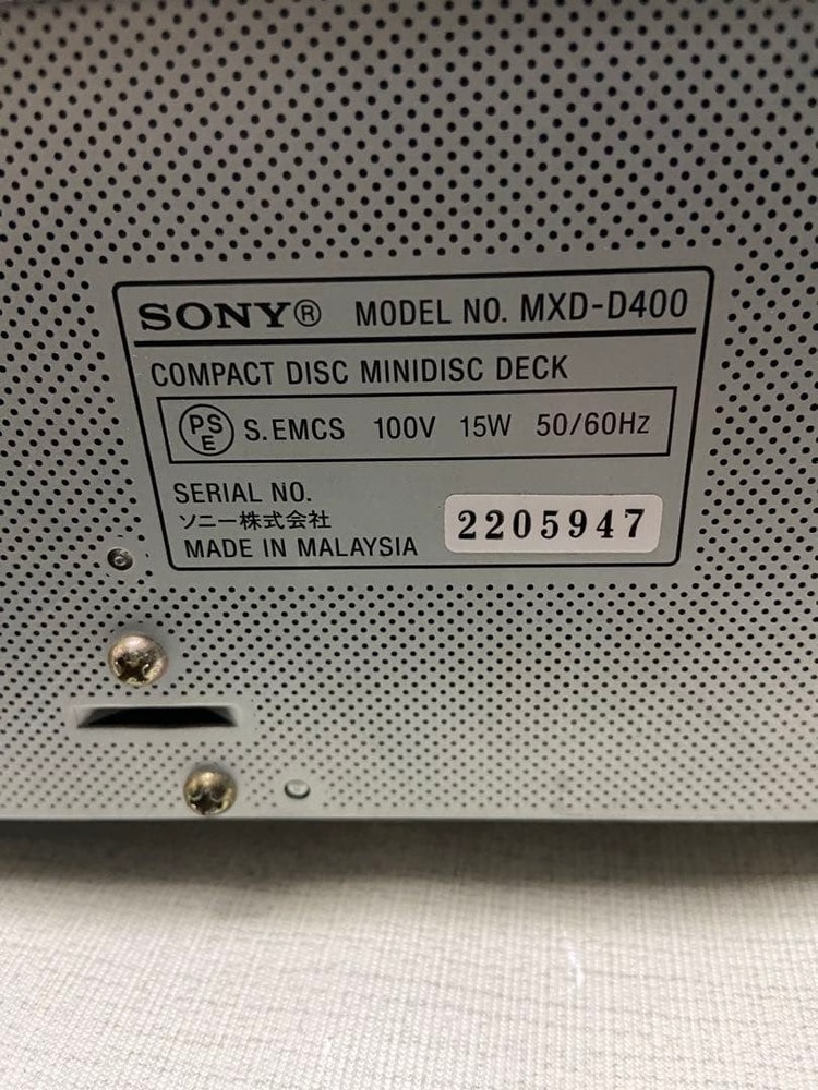 SONY MXD-D400 CD MD Recorder Deck Japan Tested Working Read