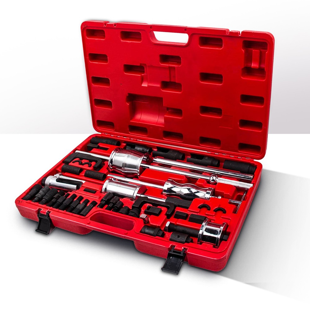 Auto Truck Diesel Injector Extractor Slide Hammer Puller Adapter Tool Kit 40PCS