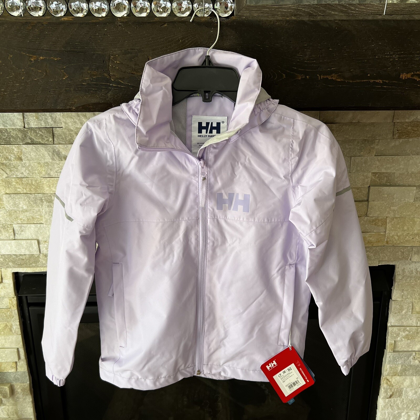 Helly Hansen Jr Active 2.0 Winbreaker Jacket Lilac Purple NEW