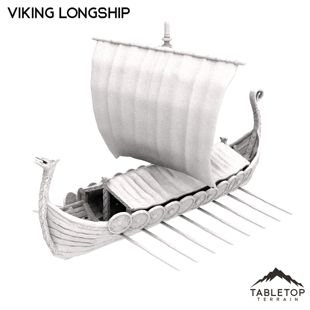 Viking Longship - Fantasy Tabletop Terrain