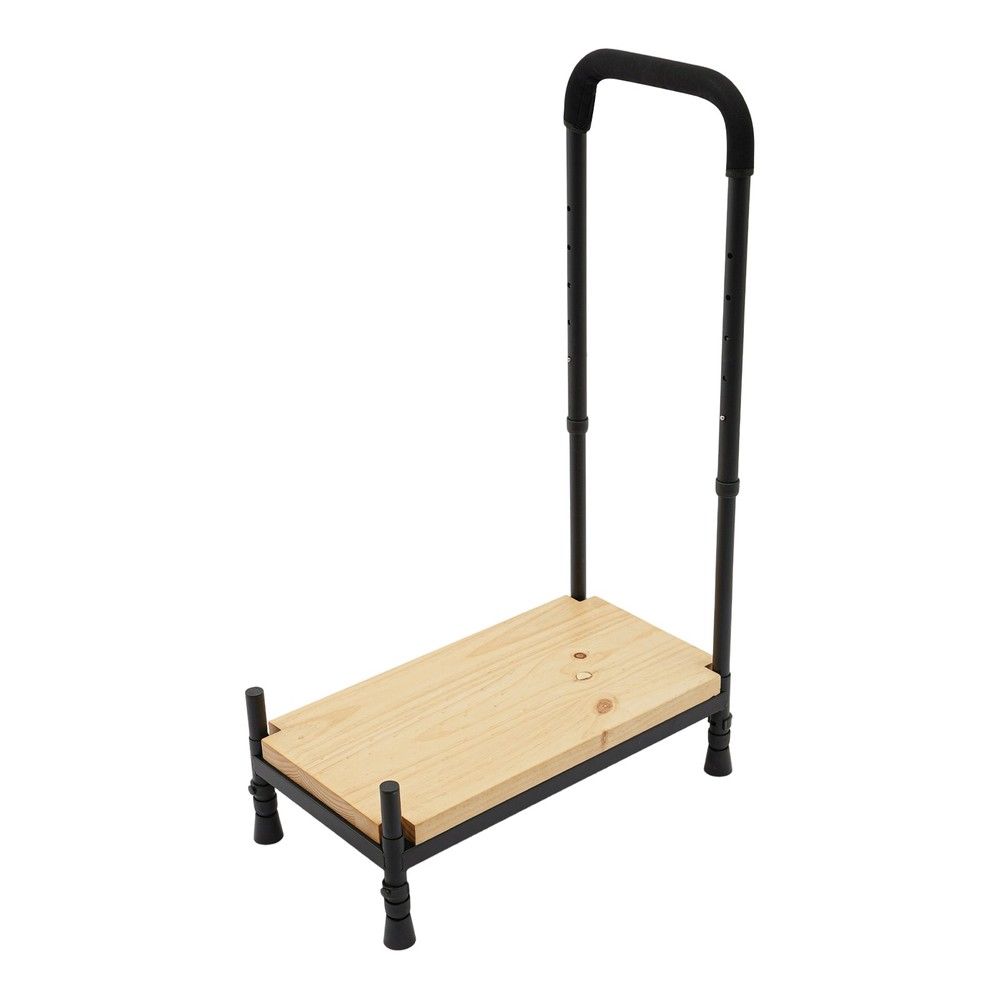 Adjustable Bed Step Stool with Handle for Elderly Seniors 400lbs Capacity