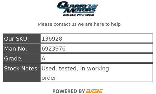 BMW Midrange Stereo Speaker 1 3 Series E87 E90 E91 E92 E93 6923976