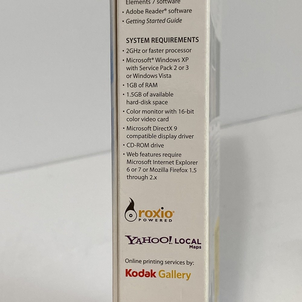 Adobe Photoshop Elements 7 Software Edit Enhance Create Share For PC With BOOK!