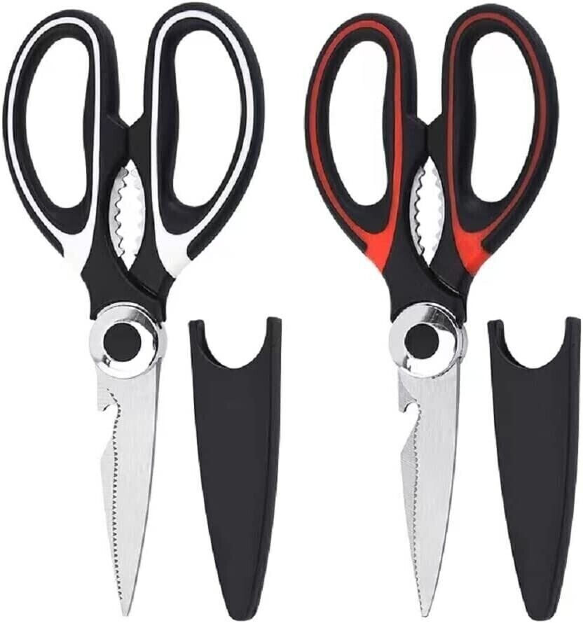 3 Pack Heavy Duty Kitchen Shears Stainless Steel Kitchen Scissors Ultra Sharp
