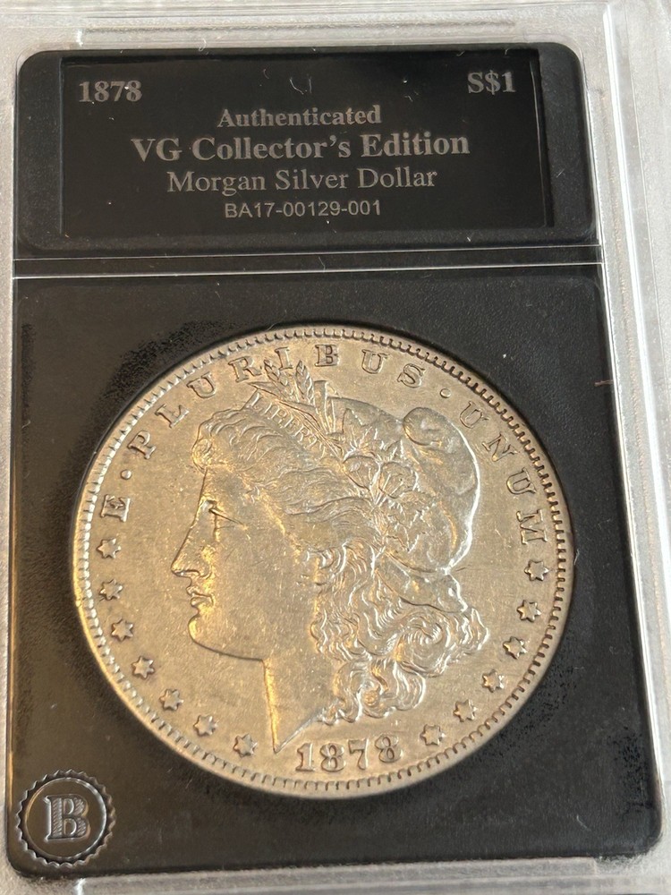 1878 s morgan silver dollar AU