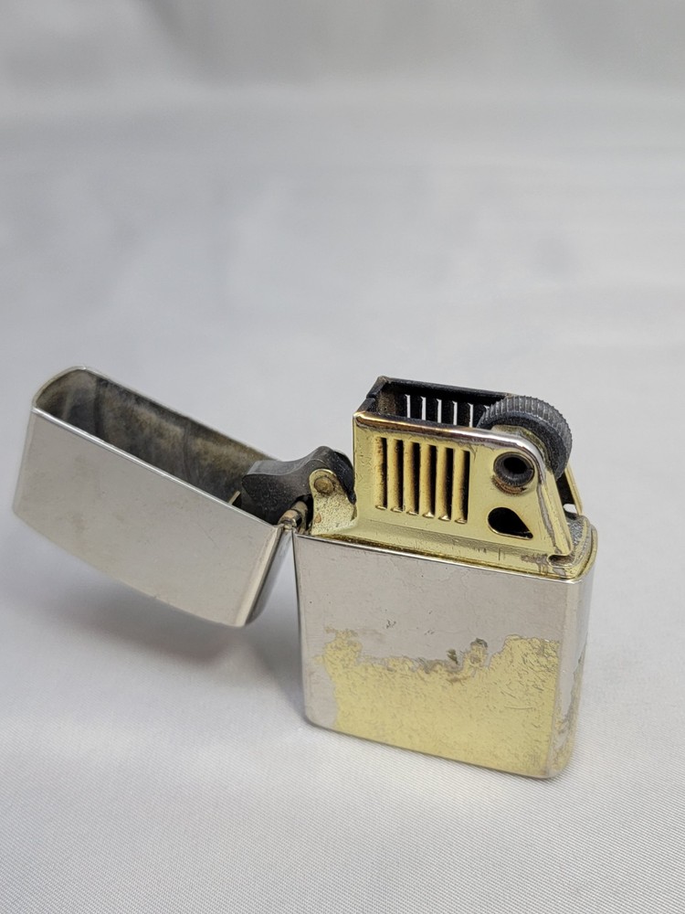 Ronson Wind II Windproof Lighter Flip Top Silver Stainless Vtg