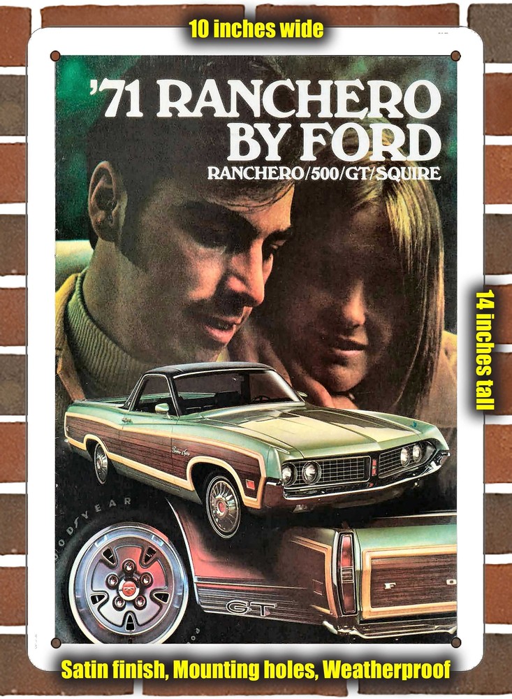 Metal Sign - 1971 Ford Ranchero