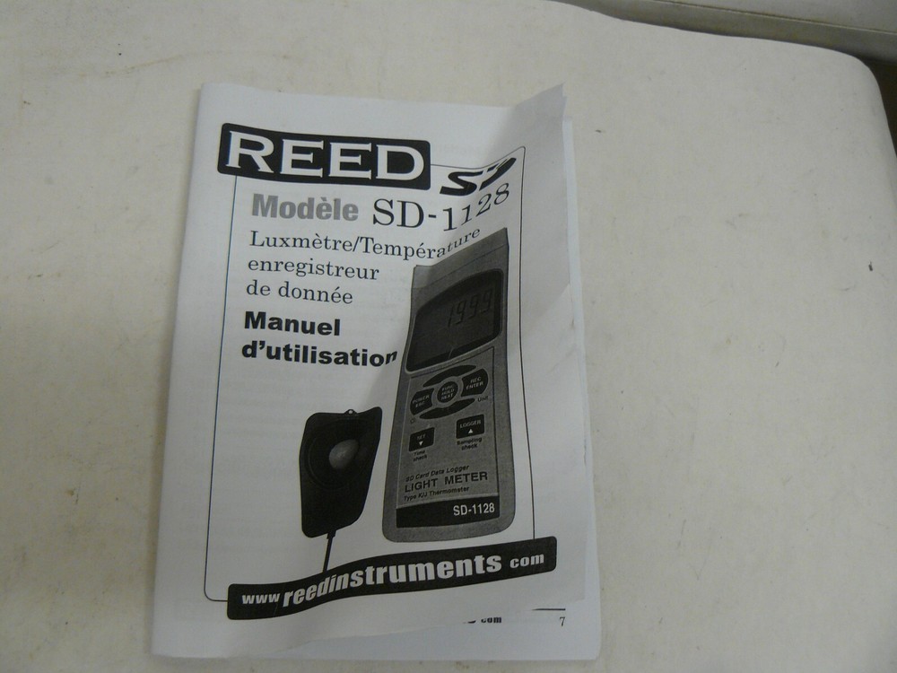 Reed SD-1128 light / temperature datalogger sd card datalogger