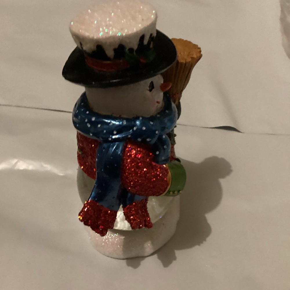 CHRISTOPHER RADKO 4” Dickensian Snowman Snowglobe (New) #68