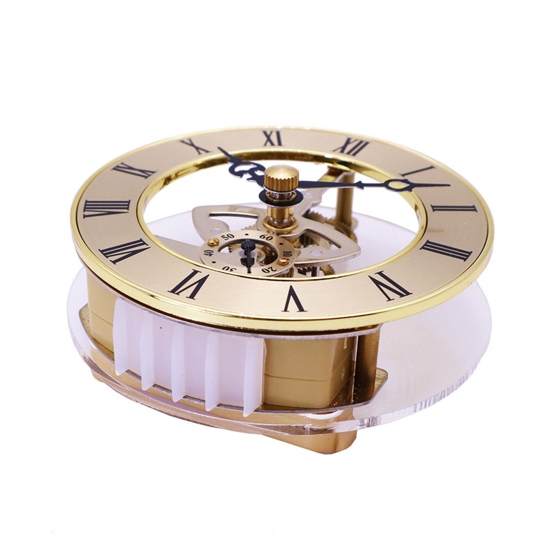 Retro Gear Wall Clock Movement Metal Perspective Table Clocks Accessories