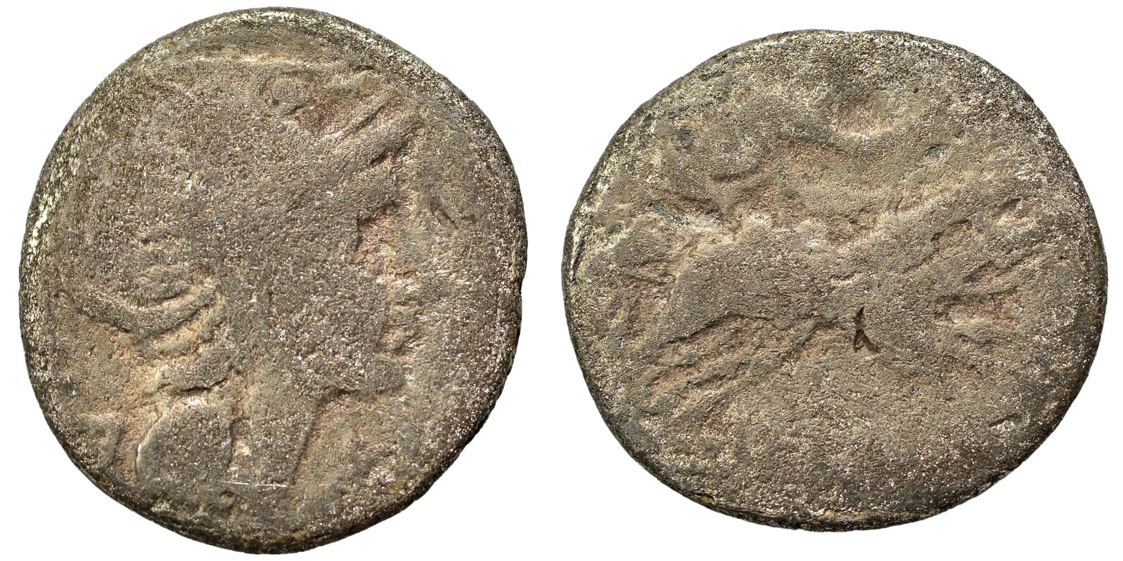 Roman Republic Silver Denarius - Rome 211-60 BC - Un-Researched