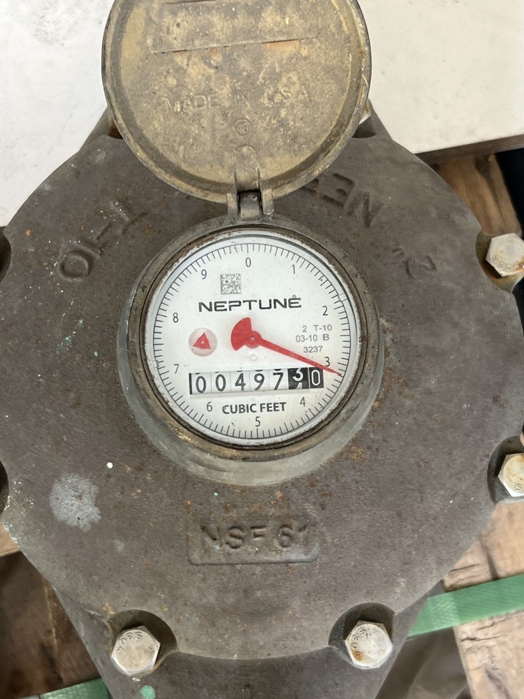 NEPTUNE 2" T-10 BRASS Potable water meter brass